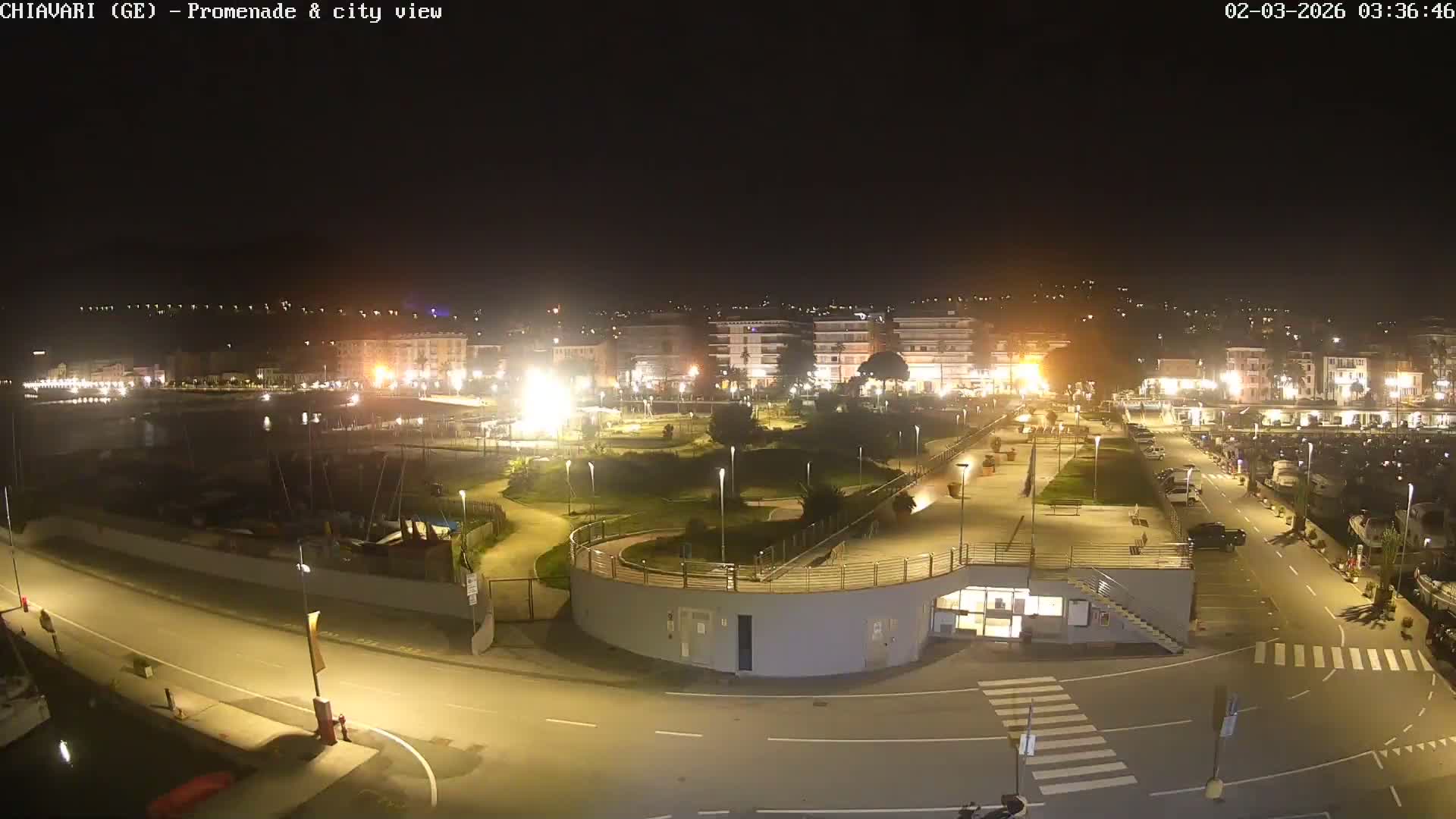 Chiavari Tourist Port Live Cam - Genoa, Liguria, Italy
