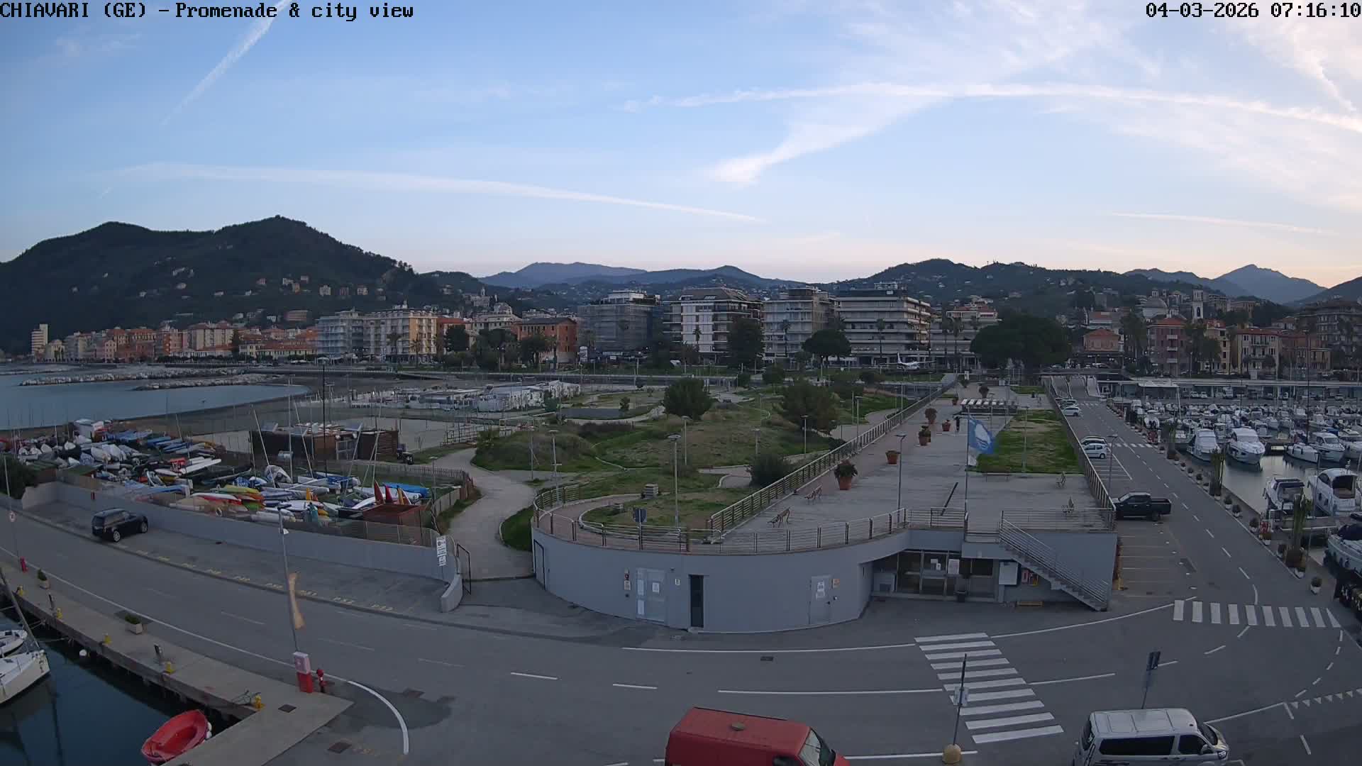 Chiavari Tourist Port Live Cam - Genoa, Liguria, Italy