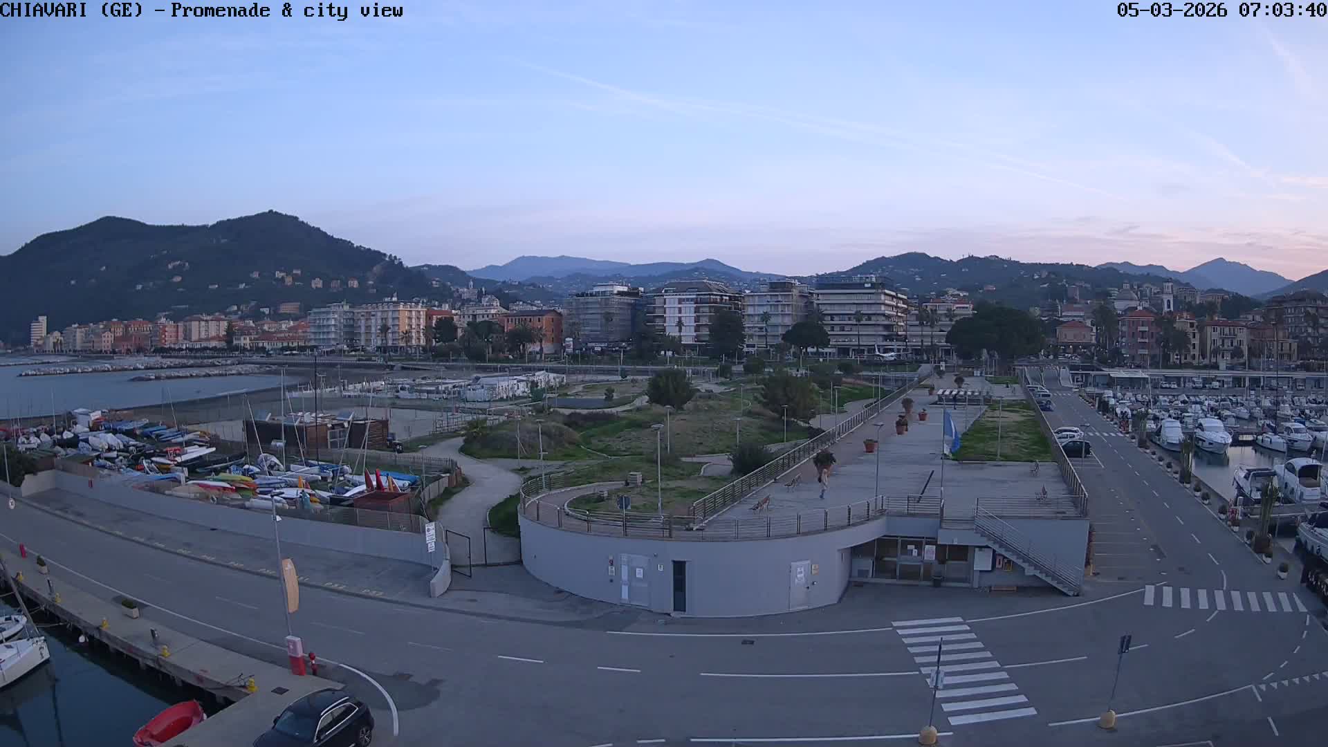Chiavari Tourist Port Live Cam - Genoa, Liguria, Italy
