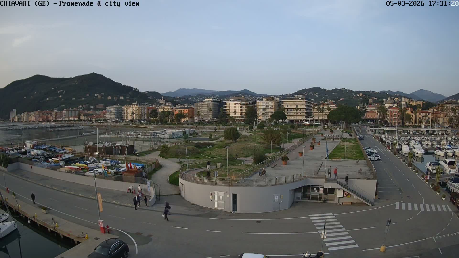 Chiavari Tourist Port Live Cam - Genoa, Liguria, Italy