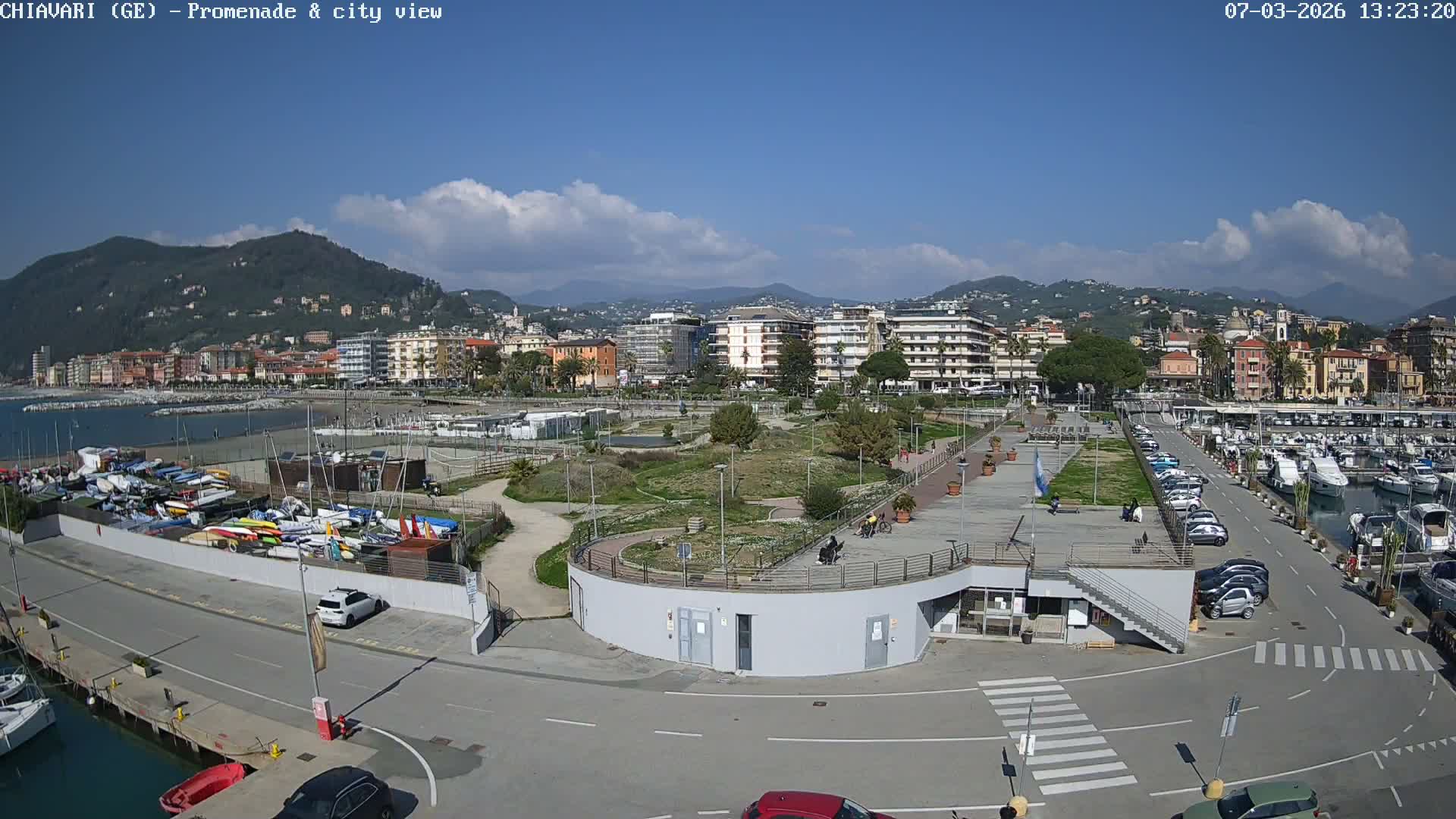 Chiavari Tourist Port Live Cam - Genoa, Liguria, Italy