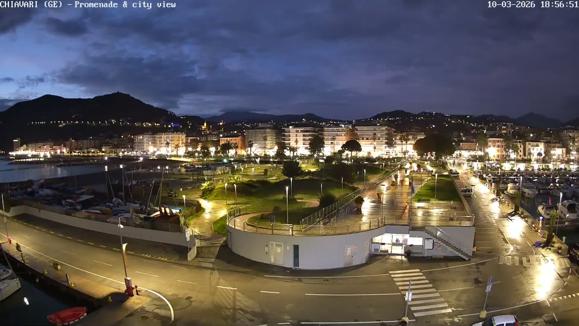 Chiavari Tourist Port Live Cam - Genoa, Liguria, Italy