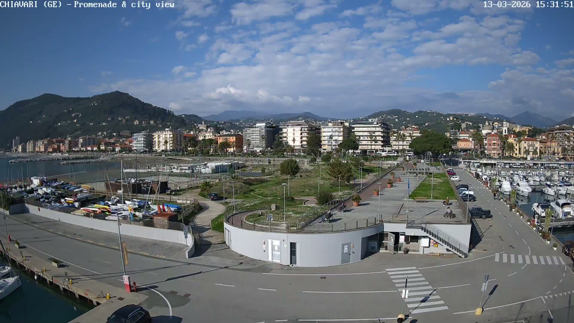 Chiavari Tourist Port Live Cam - Genoa, Liguria, Italy
