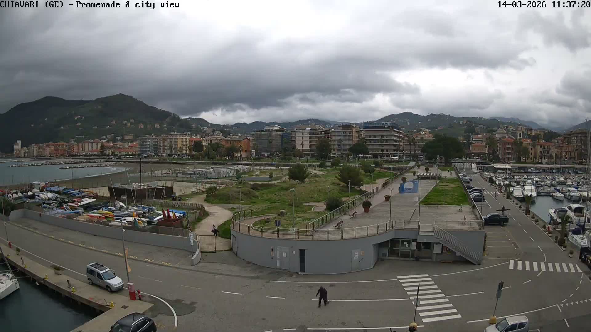 Chiavari Tourist Port Live Cam - Genoa, Liguria, Italy