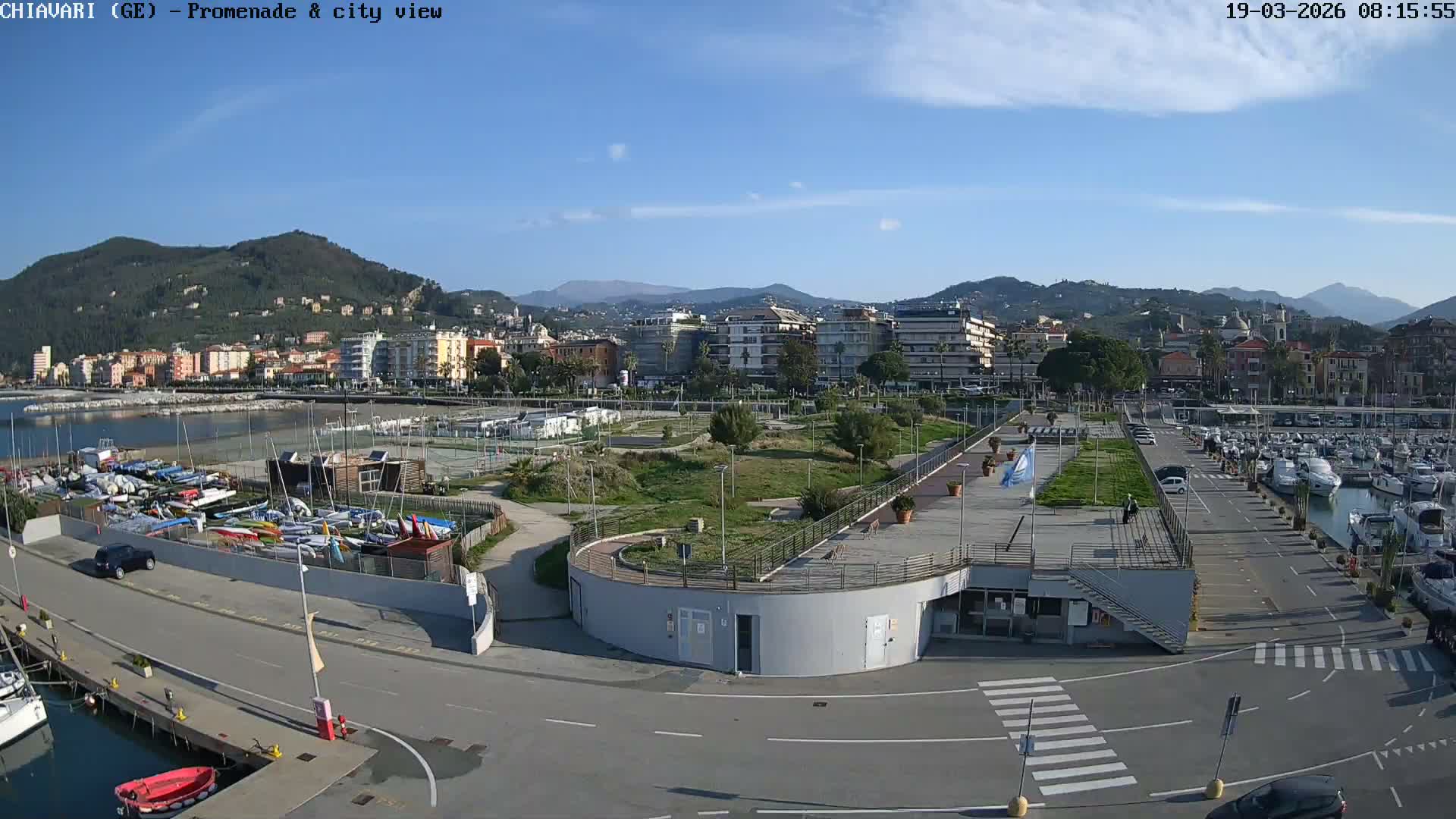 Chiavari Tourist Port Live Cam - Genoa, Liguria, Italy