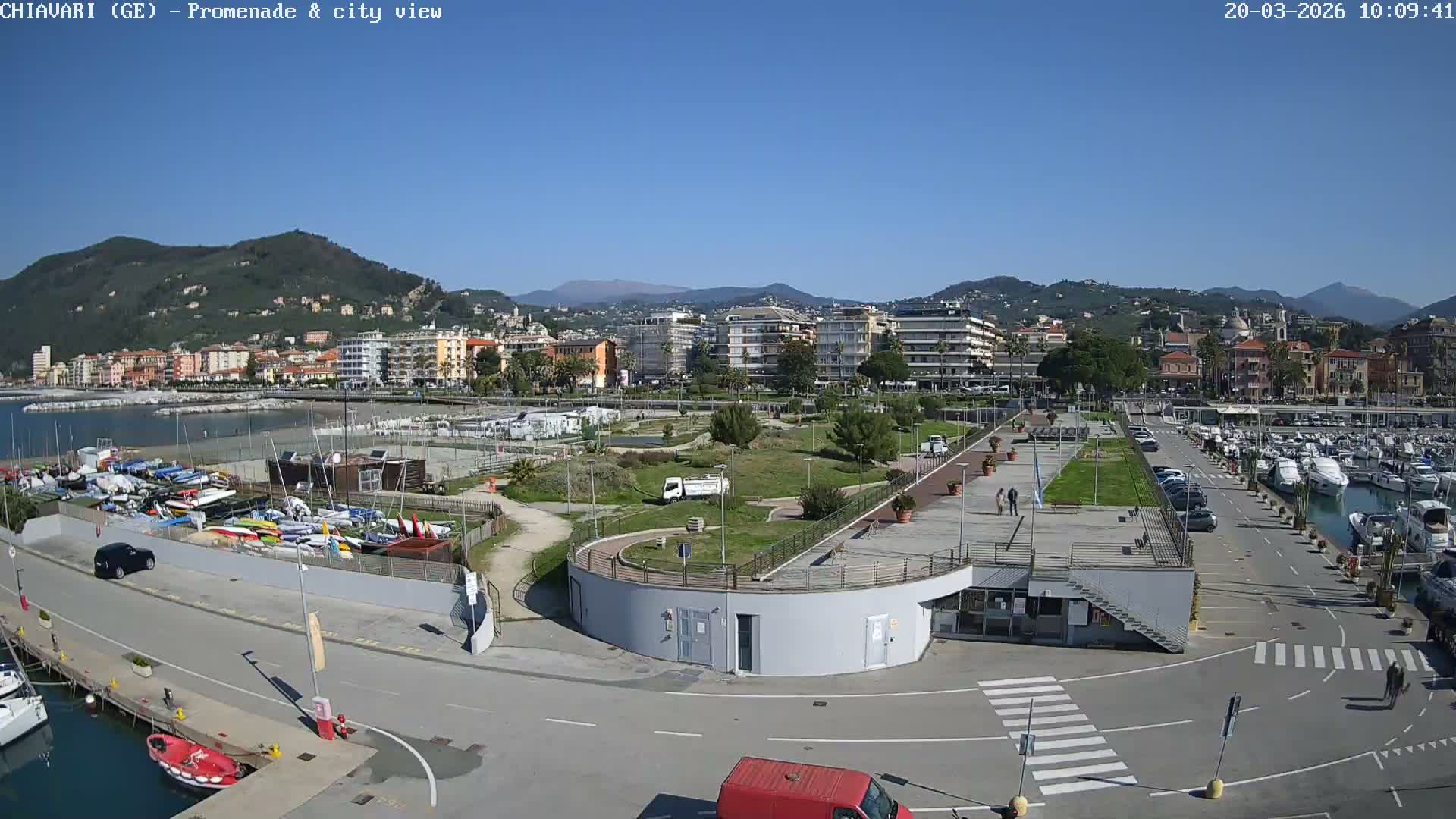 Chiavari Tourist Port Live Cam - Genoa, Liguria, Italy