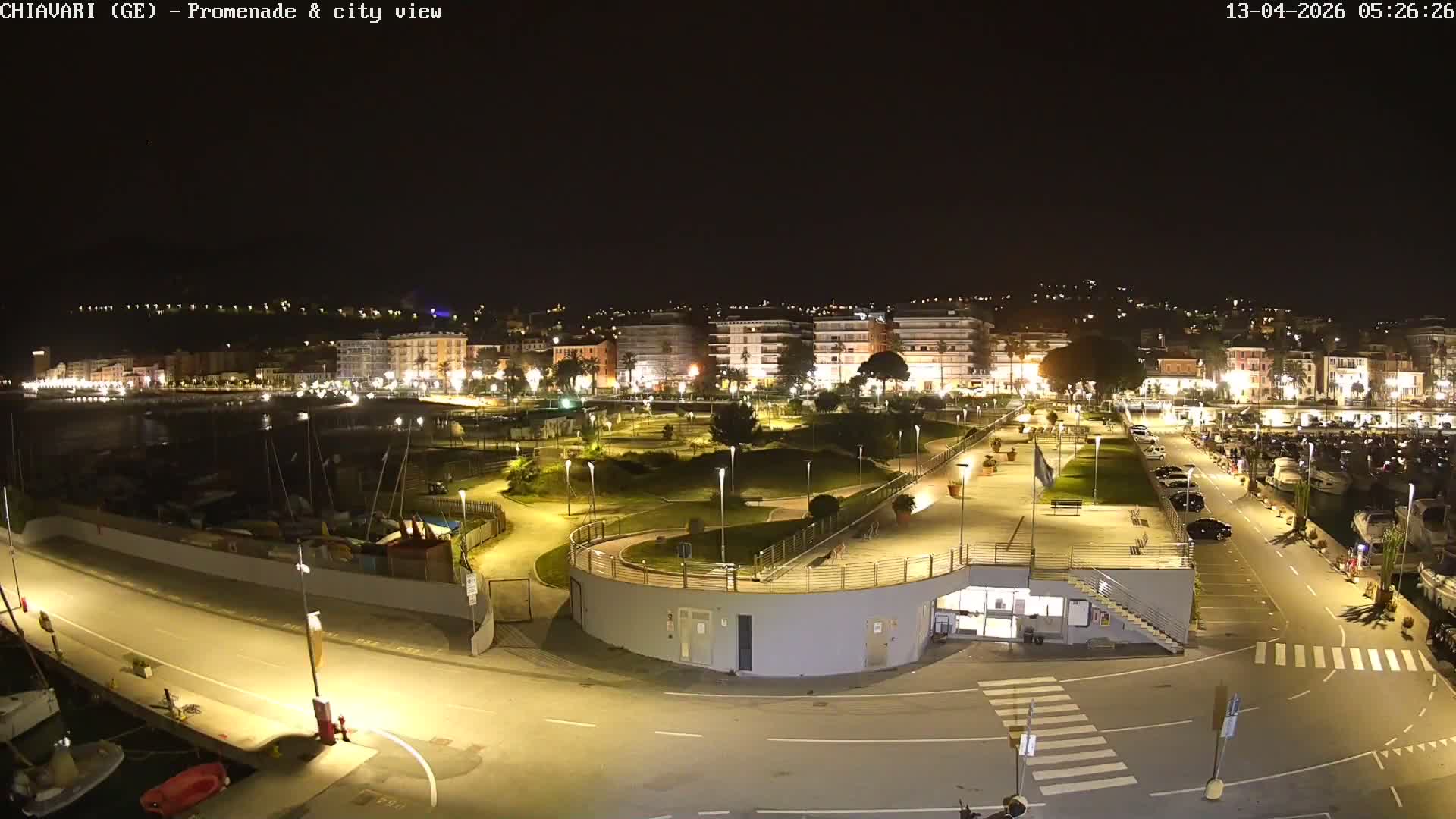 Chiavari Tourist Port Live Cam - Genoa, Liguria, Italy
