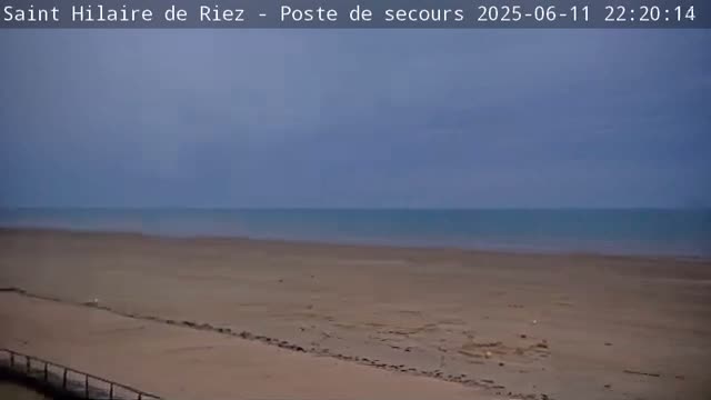 Saint-Hilaire-de-Riez,  Plage des Soxiante Bornes-Salins-Becs-Mouttes-Pege Beaches Live Cam - 	Les Sables-d'Olonne, Vendée, Pays de la Loire, France