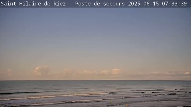 Saint-Hilaire-de-Riez,  Plage des Soxiante Bornes-Salins-Becs-Mouttes-Pege Beaches Live Cam - 	Les Sables-d'Olonne, Vendée, Pays de la Loire, France