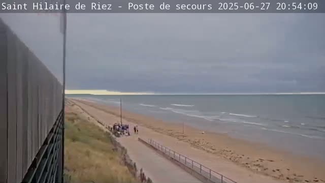 Saint-Hilaire-de-Riez,  Plage des Soxiante Bornes-Salins-Becs-Mouttes-Pege Beaches Live Cam - 	Les Sables-d'Olonne, Vendée, Pays de la Loire, France