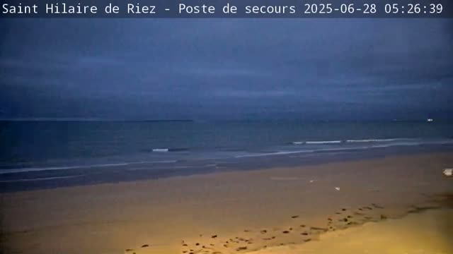 Saint-Hilaire-de-Riez,  Plage des Soxiante Bornes-Salins-Becs-Mouttes-Pege Beaches Live Cam - 	Les Sables-d'Olonne, Vendée, Pays de la Loire, France