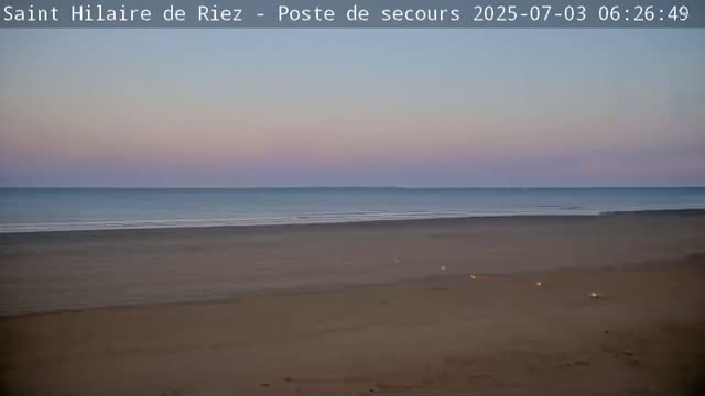 Saint-Hilaire-de-Riez,  Plage des Soxiante Bornes-Salins-Becs-Mouttes-Pege Beaches Live Cam - 	Les Sables-d'Olonne, Vendée, Pays de la Loire, France