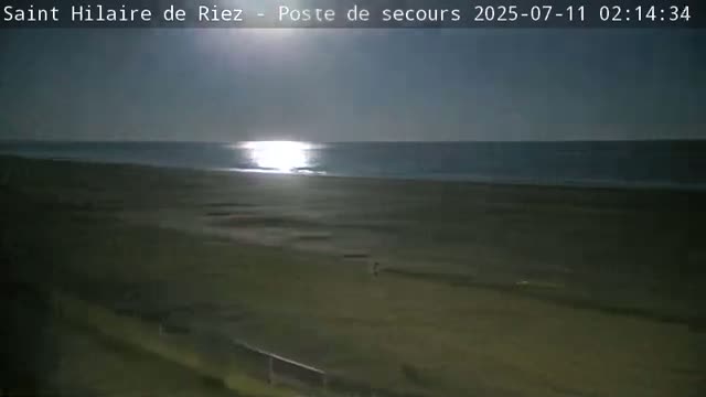 Saint-Hilaire-de-Riez,  Plage des Soxiante Bornes-Salins-Becs-Mouttes-Pege Beaches Live Cam - 	Les Sables-d'Olonne, Vendée, Pays de la Loire, France