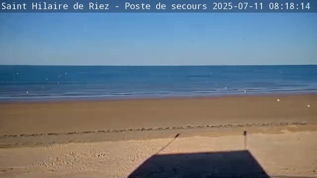 Saint-Hilaire-de-Riez,  Plage des Soxiante Bornes-Salins-Becs-Mouttes-Pege Beaches Live Cam - 	Les Sables-d'Olonne, Vendée, Pays de la Loire, France