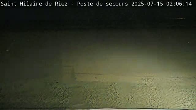 Saint-Hilaire-de-Riez,  Plage des Soxiante Bornes-Salins-Becs-Mouttes-Pege Beaches Live Cam - 	Les Sables-d'Olonne, Vendée, Pays de la Loire, France