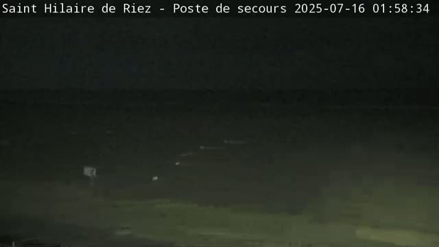 Saint-Hilaire-de-Riez,  Plage des Soxiante Bornes-Salins-Becs-Mouttes-Pege Beaches Live Cam - 	Les Sables-d'Olonne, Vendée, Pays de la Loire, France