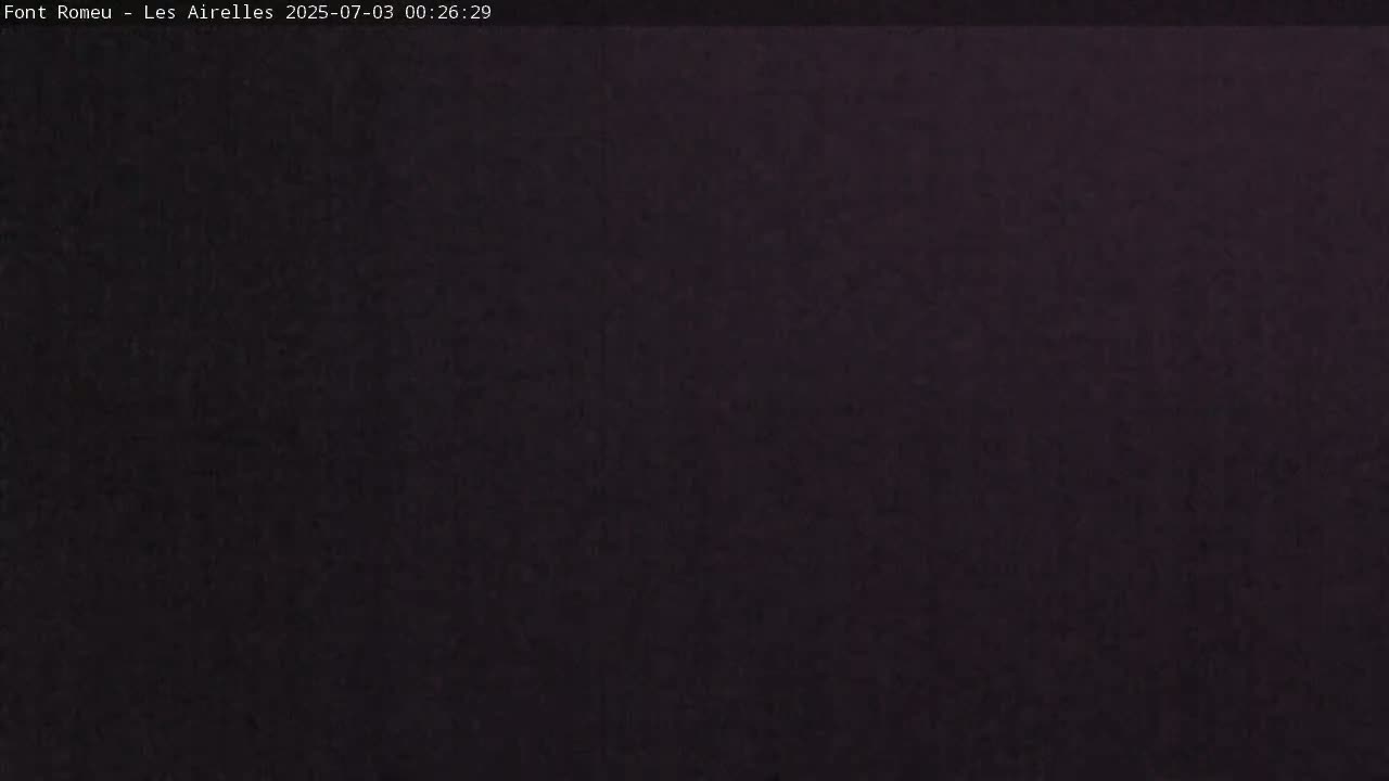 Font Romeu Pyrenees 2000 m Les Airelles Ski Slopes Live Cam - Prades, Pyrenees-Orientales, Occitanie, France
