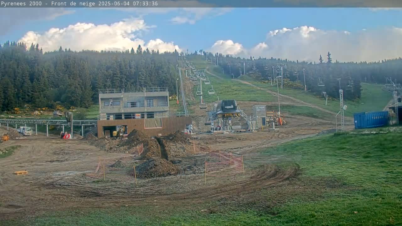 Bolquere, Pyrenees 2000  Ski Center & Ski Slopes Live Cam - Prades, Pyrenees-Orientales, Occitanie, France