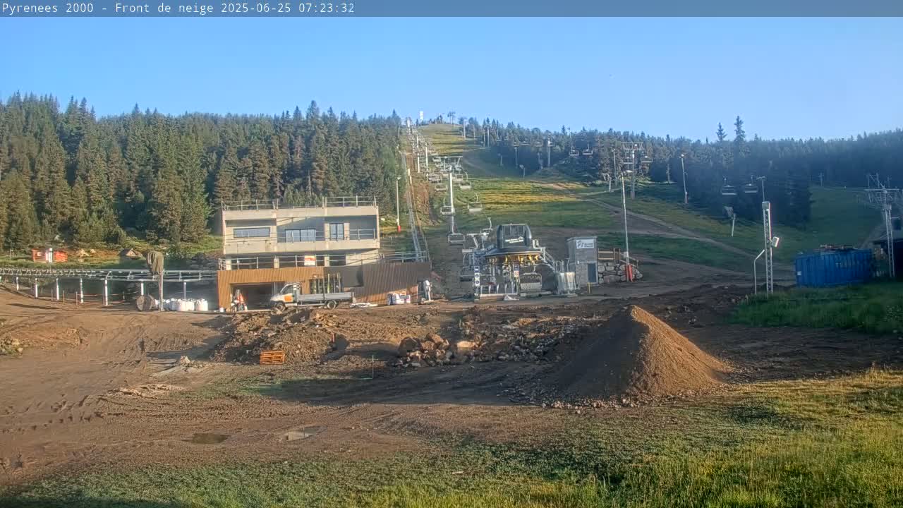 Bolquere, Pyrenees 2000  Ski Center & Ski Slopes Live Cam - Prades, Pyrenees-Orientales, Occitanie, France