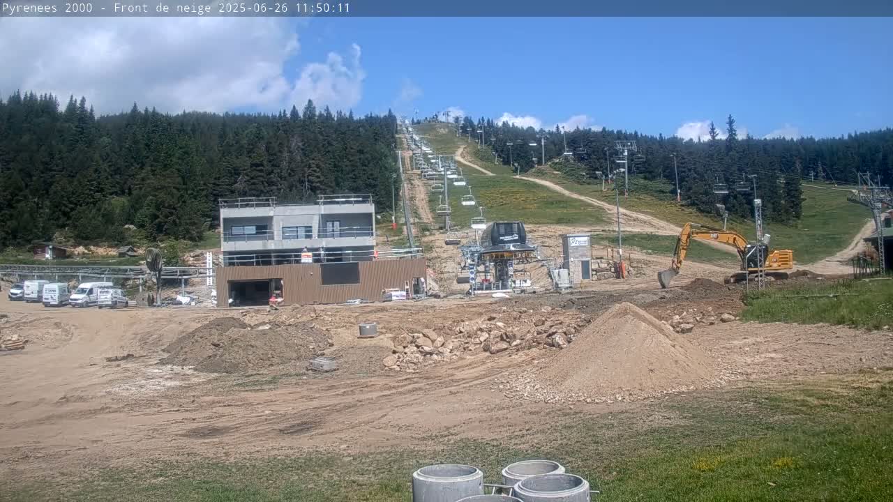 Bolquere, Pyrenees 2000  Ski Center & Ski Slopes Live Cam - Prades, Pyrenees-Orientales, Occitanie, France