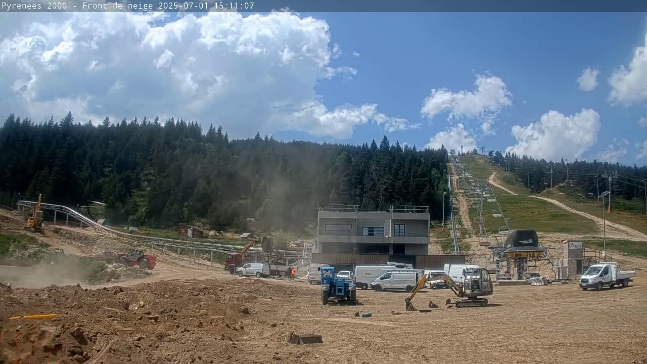 Bolquere, Pyrenees 2000  Ski Center & Ski Slopes Live Cam - Prades, Pyrenees-Orientales, Occitanie, France