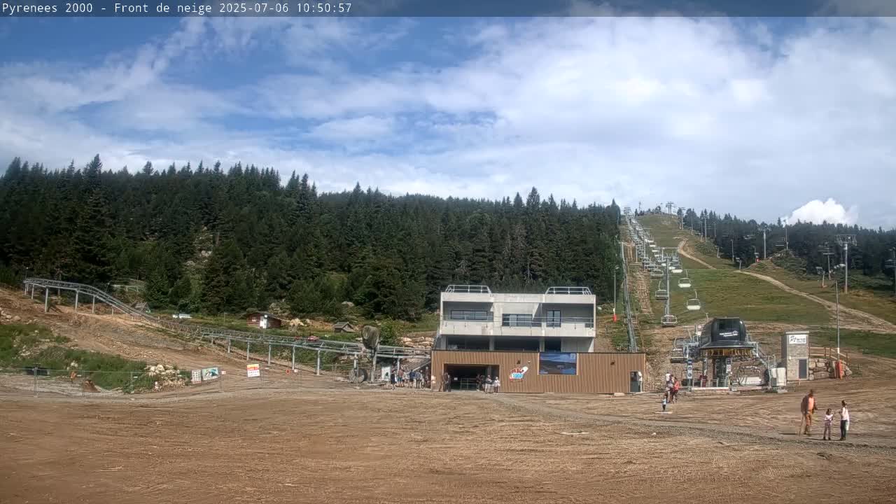 Bolquere, Pyrenees 2000  Ski Center & Ski Slopes Live Cam - Prades, Pyrenees-Orientales, Occitanie, France