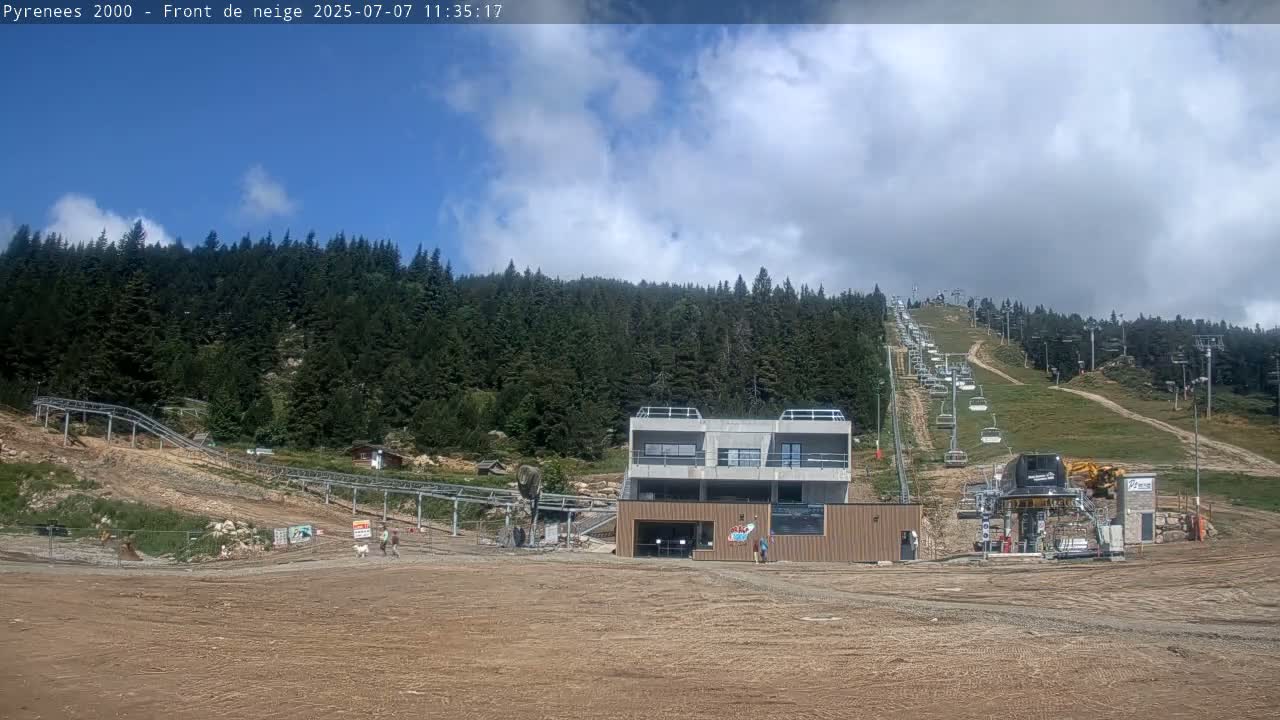 Bolquere, Pyrenees 2000  Ski Center & Ski Slopes Live Cam - Prades, Pyrenees-Orientales, Occitanie, France