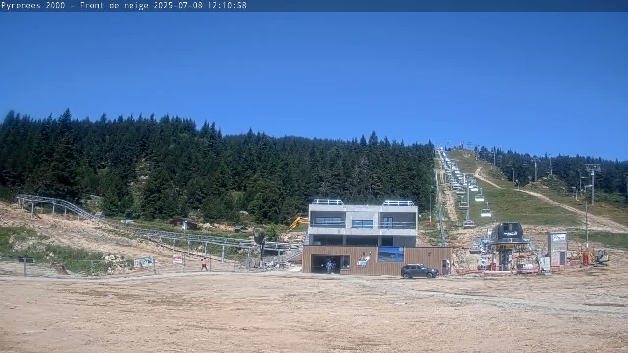 Bolquere, Pyrenees 2000  Ski Center & Ski Slopes Live Cam - Prades, Pyrenees-Orientales, Occitanie, France