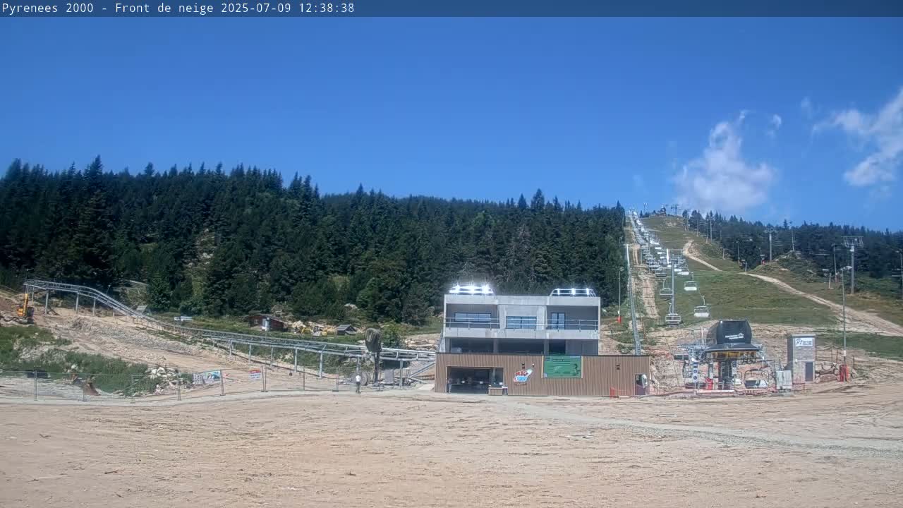 Bolquere, Pyrenees 2000  Ski Center & Ski Slopes Live Cam - Prades, Pyrenees-Orientales, Occitanie, France