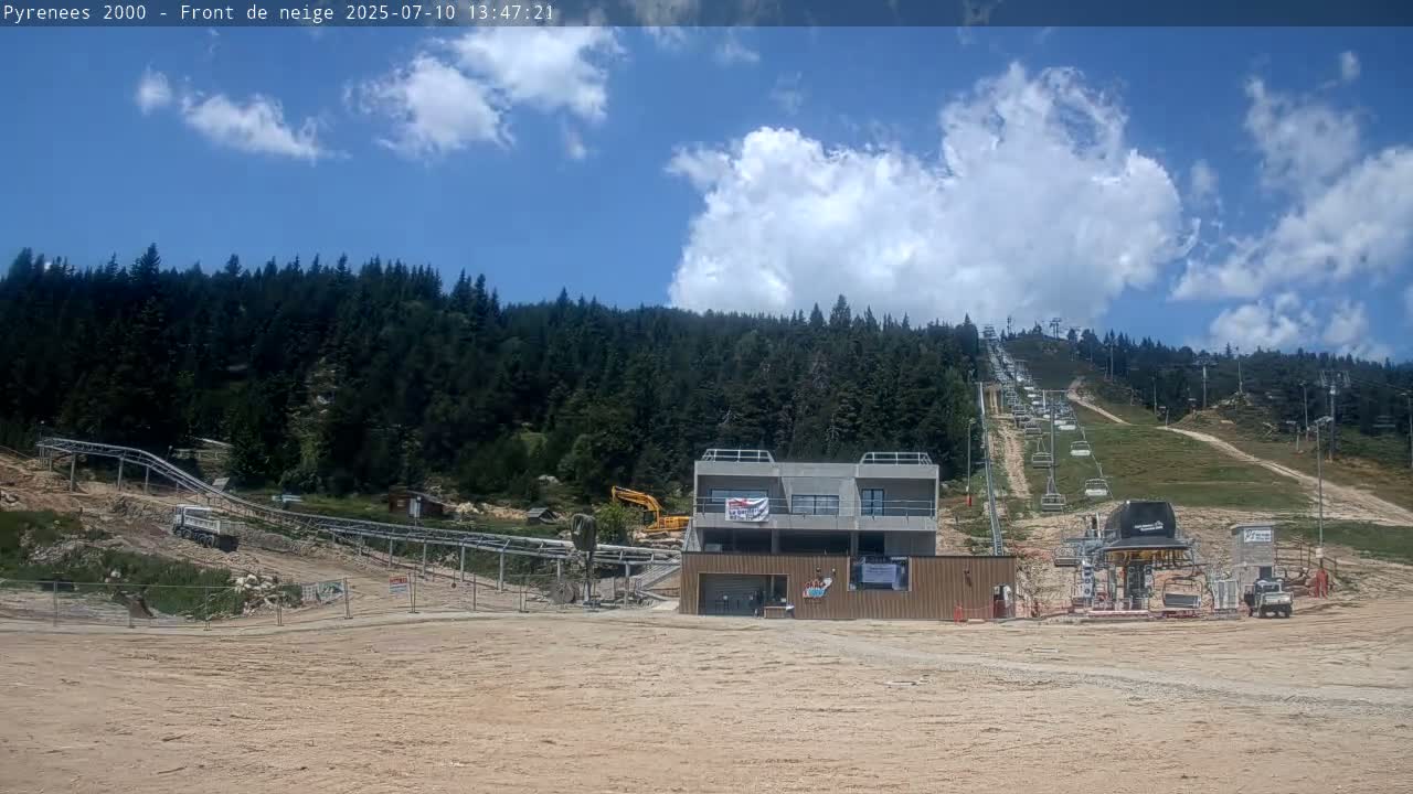 Bolquere, Pyrenees 2000  Ski Center & Ski Slopes Live Cam - Prades, Pyrenees-Orientales, Occitanie, France