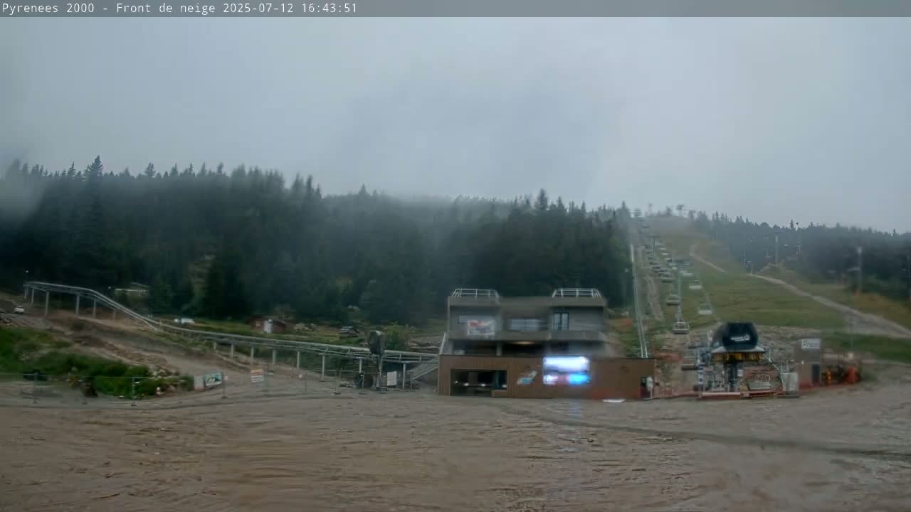 Bolquere, Pyrenees 2000  Ski Center & Ski Slopes Live Cam - Prades, Pyrenees-Orientales, Occitanie, France