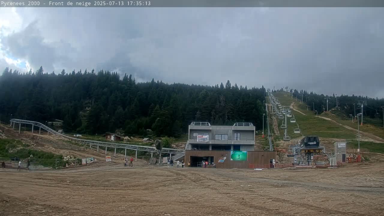 Bolquere, Pyrenees 2000  Ski Center & Ski Slopes Live Cam - Prades, Pyrenees-Orientales, Occitanie, France