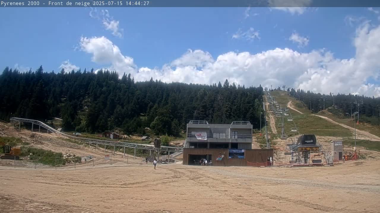 Bolquere, Pyrenees 2000  Ski Center & Ski Slopes Live Cam - Prades, Pyrenees-Orientales, Occitanie, France