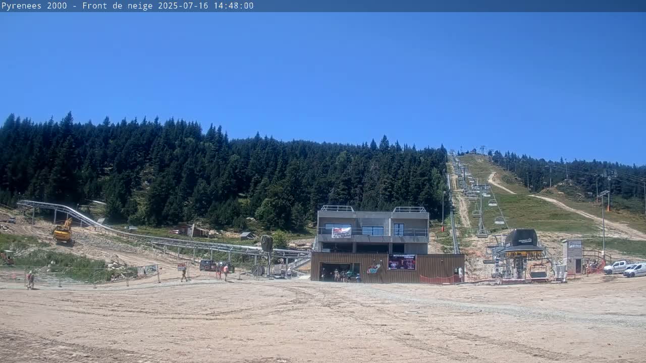 Bolquere, Pyrenees 2000  Ski Center & Ski Slopes Live Cam - Prades, Pyrenees-Orientales, Occitanie, France