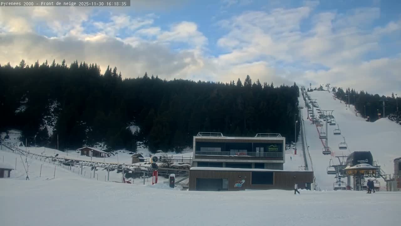 Bolquere, Pyrenees 2000  Ski Center & Ski Slopes Live Cam - Prades, Pyrenees-Orientales, Occitanie, France