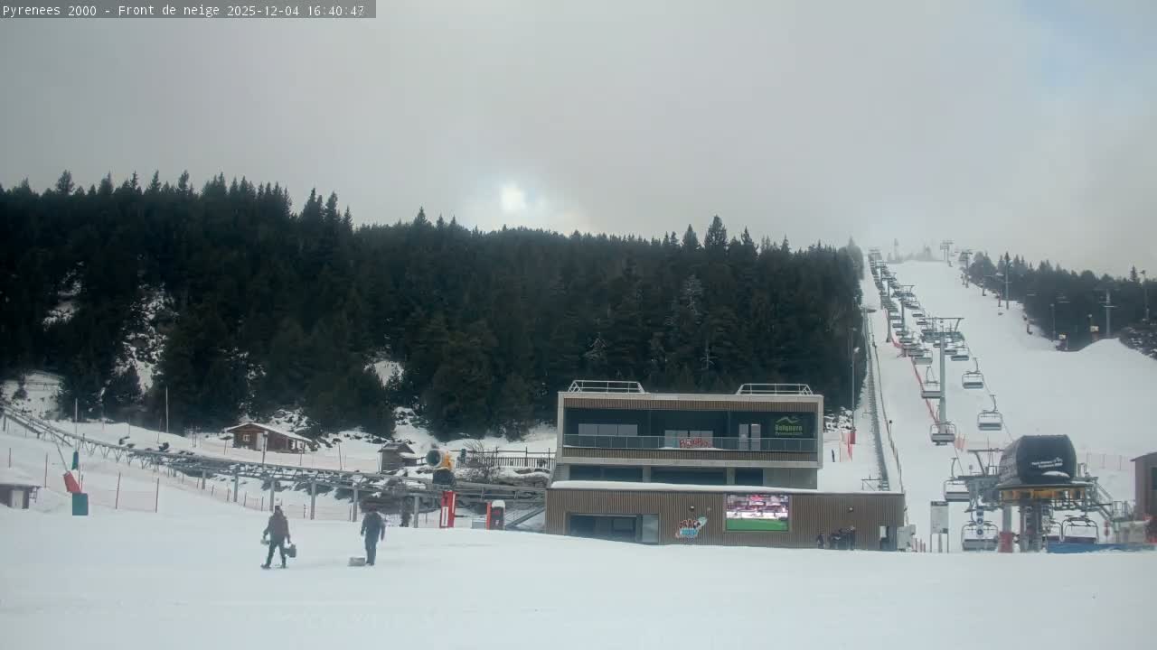 Bolquere, Pyrenees 2000  Ski Center & Ski Slopes Live Cam - Prades, Pyrenees-Orientales, Occitanie, France