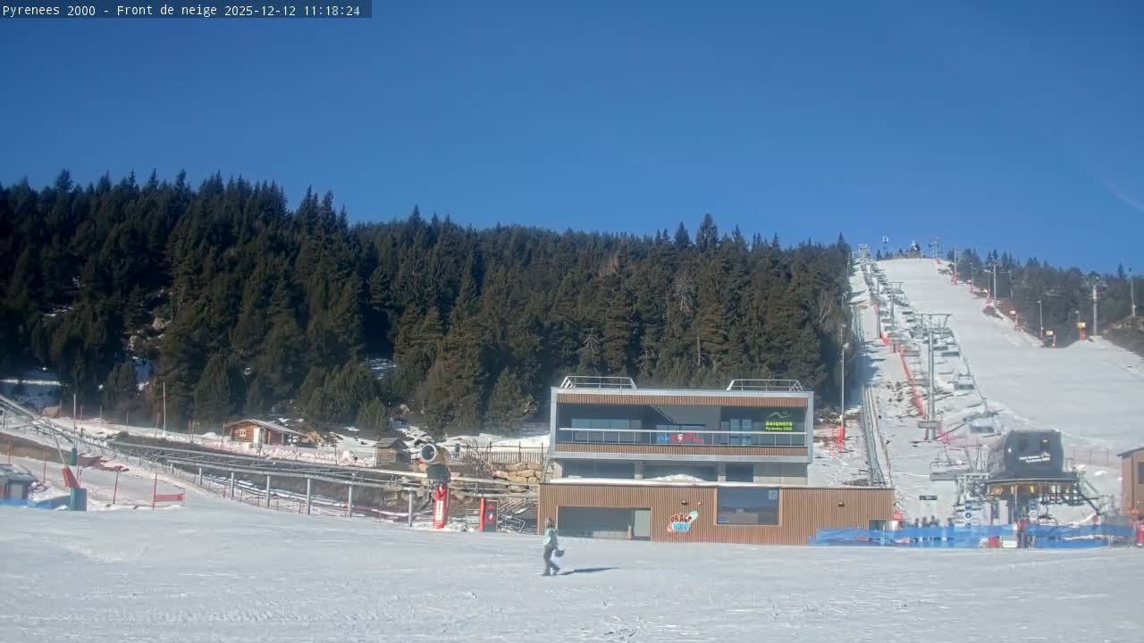 Bolquere, Pyrenees 2000  Ski Center & Ski Slopes Live Cam - Prades, Pyrenees-Orientales, Occitanie, France