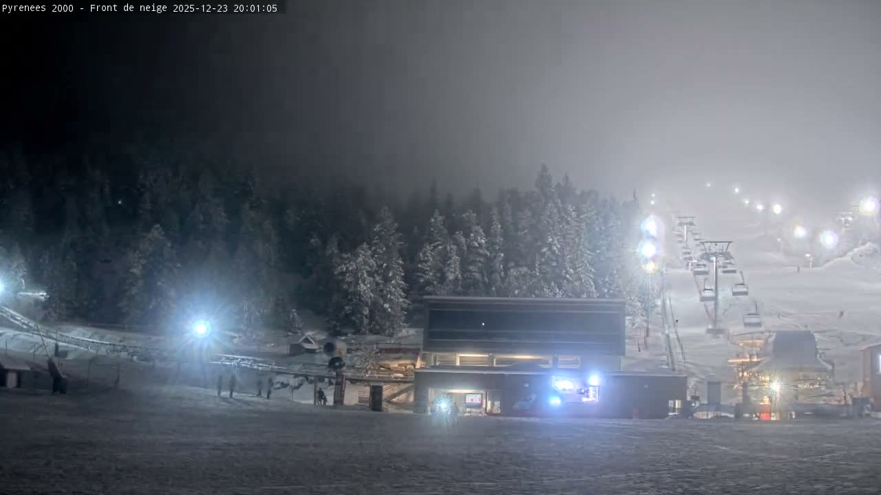 Bolquere, Pyrenees 2000  Ski Center & Ski Slopes Live Cam - Prades, Pyrenees-Orientales, Occitanie, France