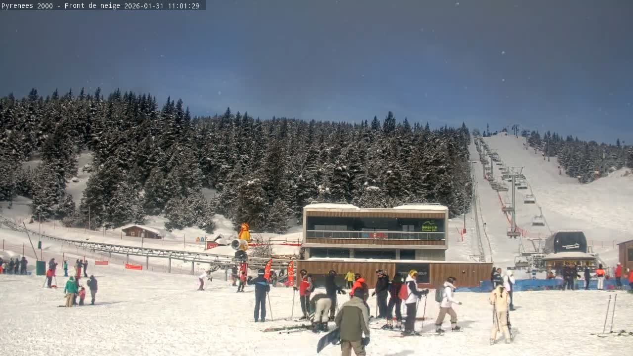 Bolquere, Pyrenees 2000  Ski Center & Ski Slopes Live Cam - Prades, Pyrenees-Orientales, Occitanie, France