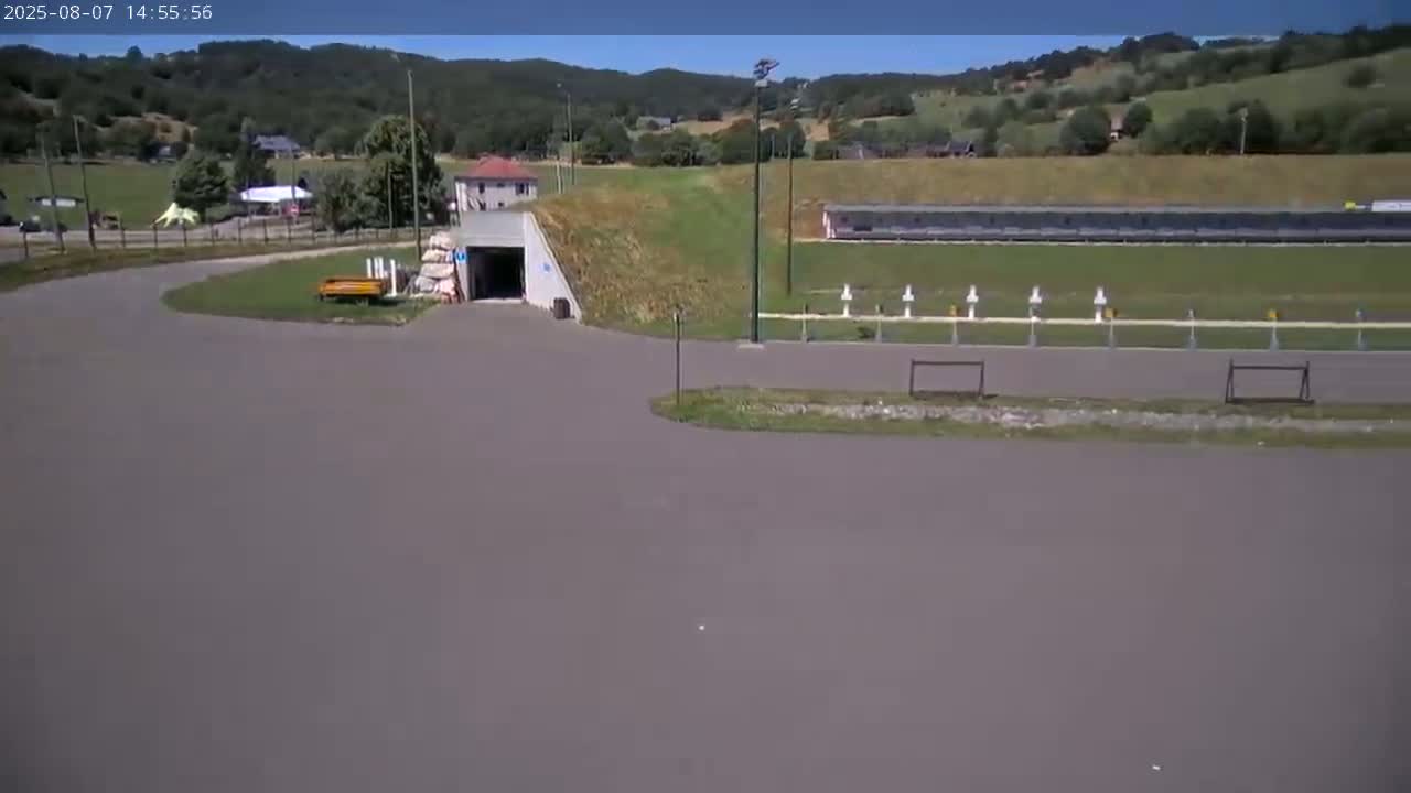 Haut-Valromey, Plateau de Retord, Stade de Biathlon Des Plans d'Hotonnes (Plans d'Hotonnes Biathlon Stadium) Live Cam - Belley, Ain, Auvergne-Rhône-Alpes, France