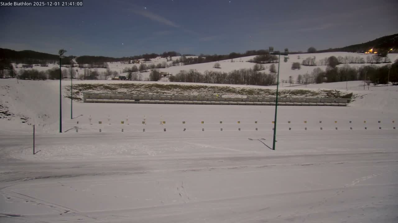 Haut-Valromey, Plateau de Retord, Stade de Biathlon Des Plans d'Hotonnes (Plans d'Hotonnes Biathlon Stadium) Live Cam - Belley, Ain, Auvergne-Rhône-Alpes, France