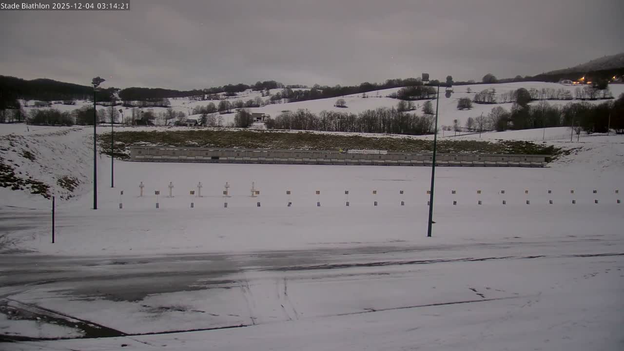 Haut-Valromey, Plateau de Retord, Stade de Biathlon Des Plans d'Hotonnes (Plans d'Hotonnes Biathlon Stadium) Live Cam - Belley, Ain, Auvergne-Rhône-Alpes, France