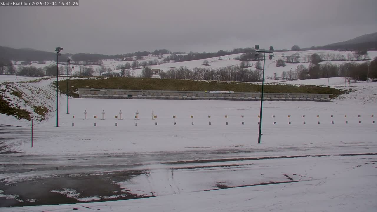 Haut-Valromey, Plateau de Retord, Stade de Biathlon Des Plans d'Hotonnes (Plans d'Hotonnes Biathlon Stadium) Live Cam - Belley, Ain, Auvergne-Rhône-Alpes, France