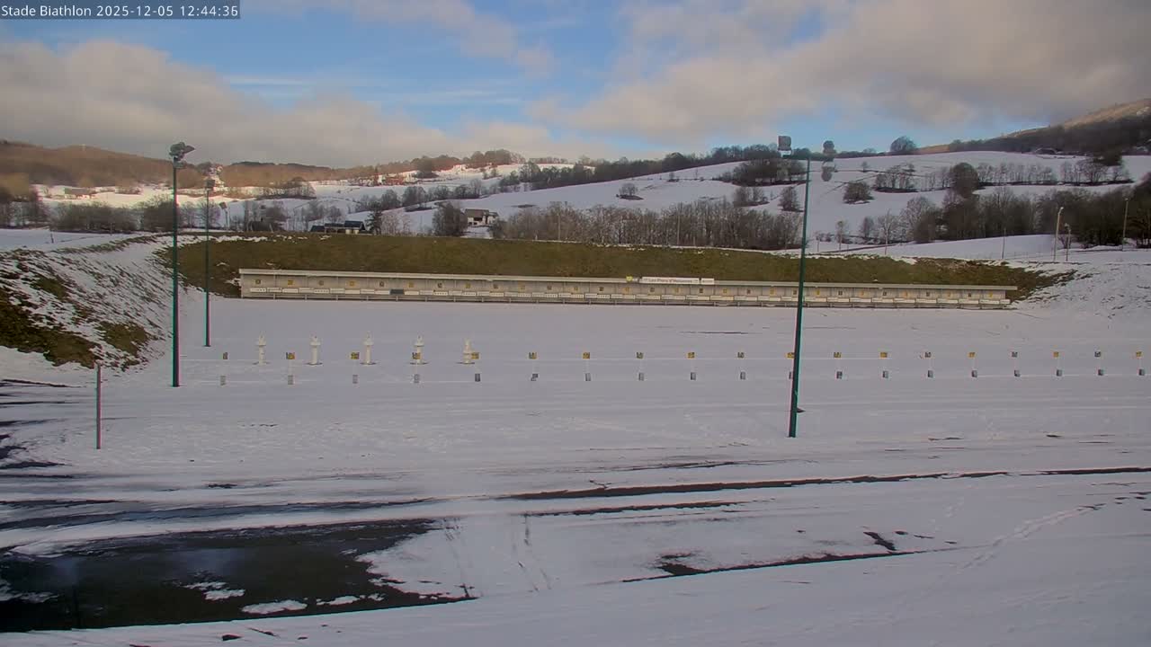 Haut-Valromey, Plateau de Retord, Stade de Biathlon Des Plans d'Hotonnes (Plans d'Hotonnes Biathlon Stadium) Live Cam - Belley, Ain, Auvergne-Rhône-Alpes, France