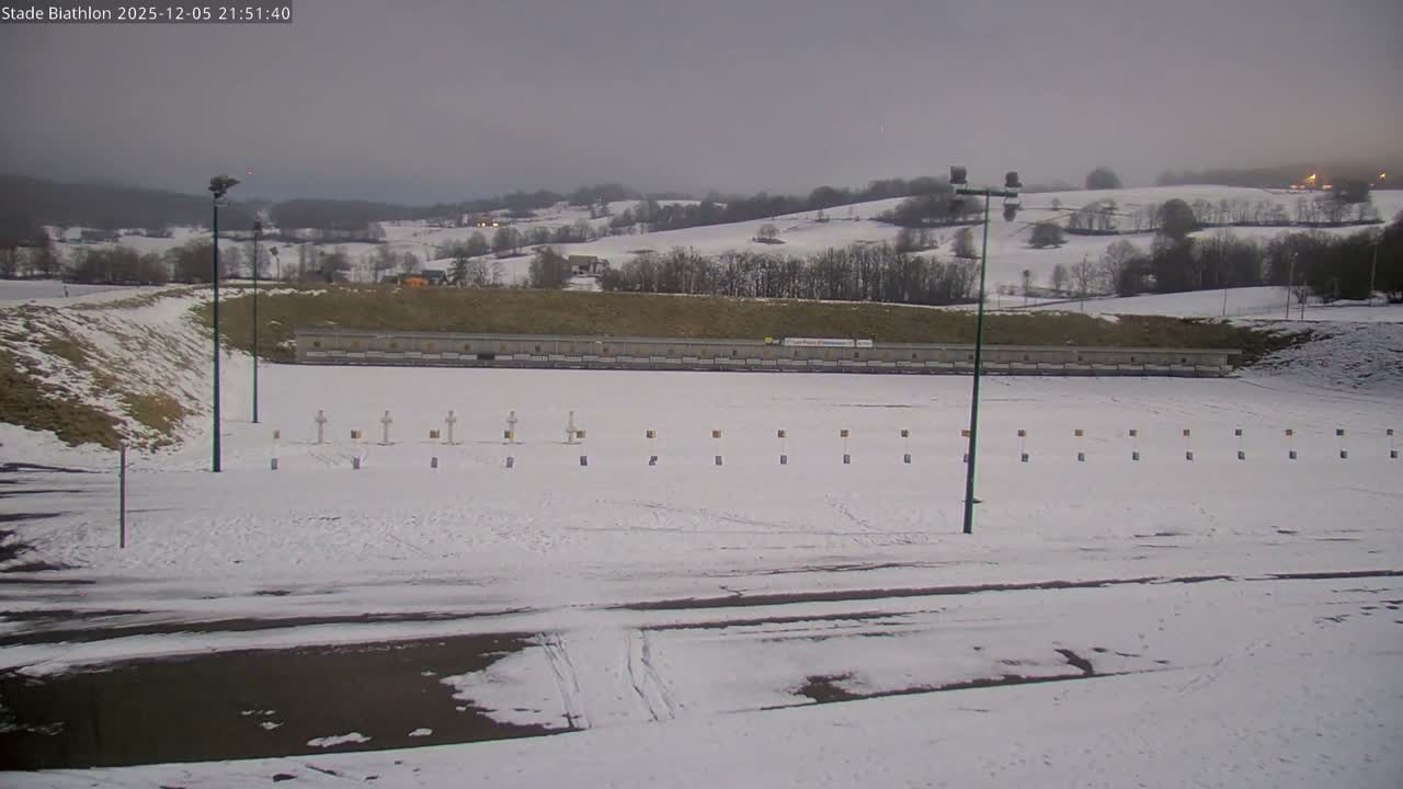 Haut-Valromey, Plateau de Retord, Stade de Biathlon Des Plans d'Hotonnes (Plans d'Hotonnes Biathlon Stadium) Live Cam - Belley, Ain, Auvergne-Rhône-Alpes, France