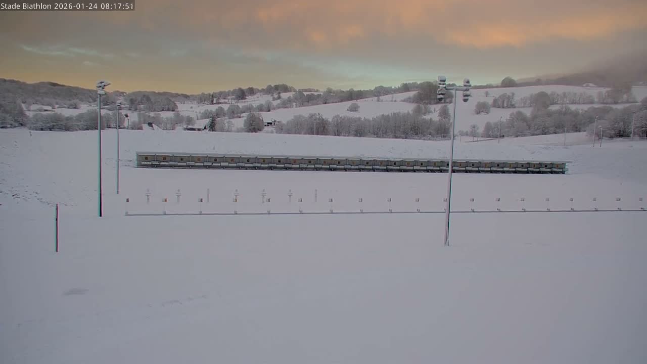 Haut-Valromey, Plateau de Retord, Stade de Biathlon Des Plans d'Hotonnes (Plans d'Hotonnes Biathlon Stadium) Live Cam - Belley, Ain, Auvergne-Rhône-Alpes, France