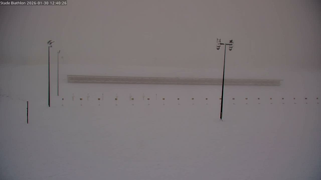 Haut-Valromey, Plateau de Retord, Stade de Biathlon Des Plans d'Hotonnes (Plans d'Hotonnes Biathlon Stadium) Live Cam - Belley, Ain, Auvergne-Rhône-Alpes, France