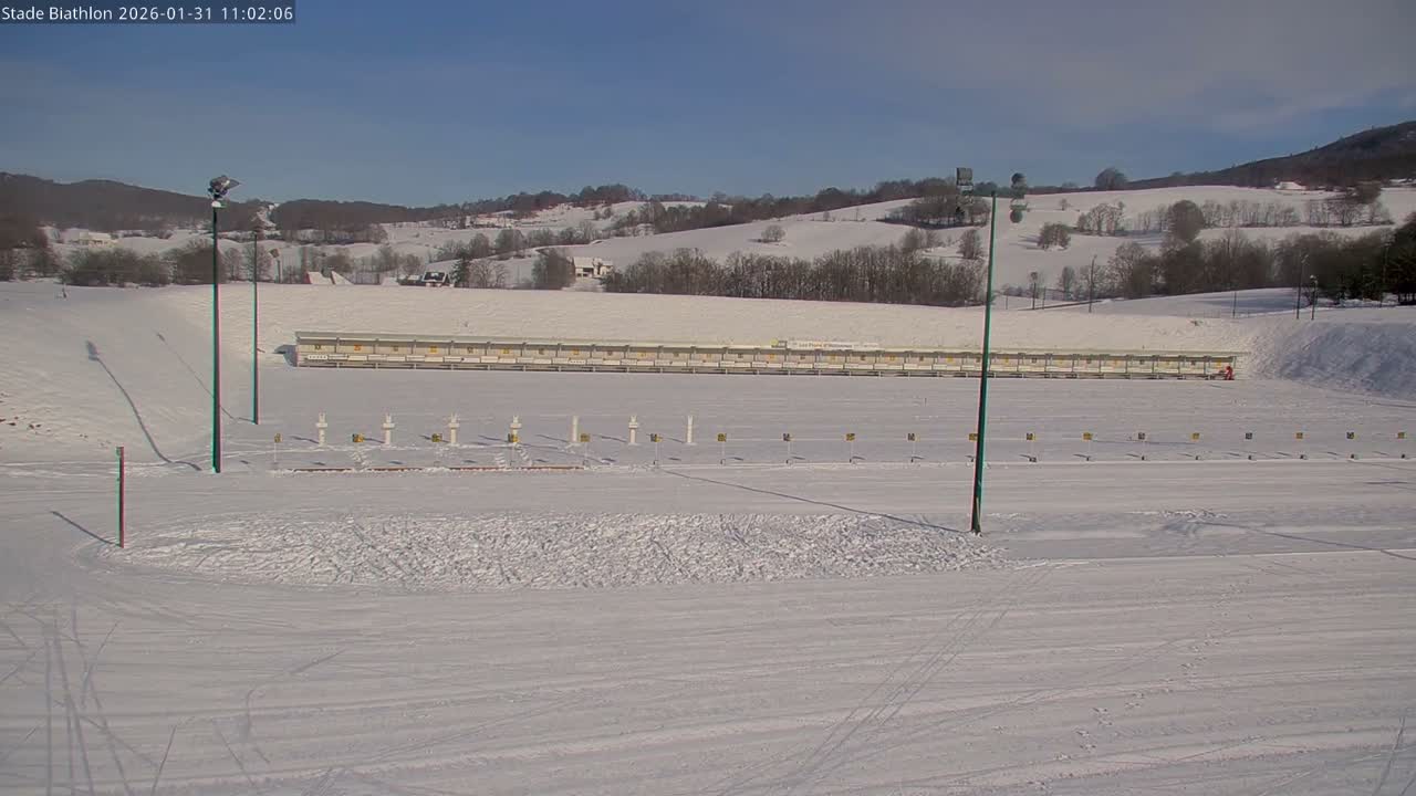 Haut-Valromey, Plateau de Retord, Stade de Biathlon Des Plans d'Hotonnes (Plans d'Hotonnes Biathlon Stadium) Live Cam - Belley, Ain, Auvergne-Rhône-Alpes, France