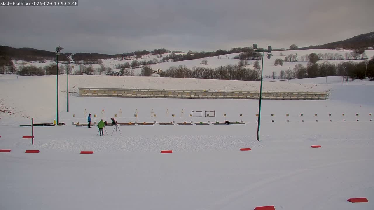 Haut-Valromey, Plateau de Retord, Stade de Biathlon Des Plans d'Hotonnes (Plans d'Hotonnes Biathlon Stadium) Live Cam - Belley, Ain, Auvergne-Rhône-Alpes, France