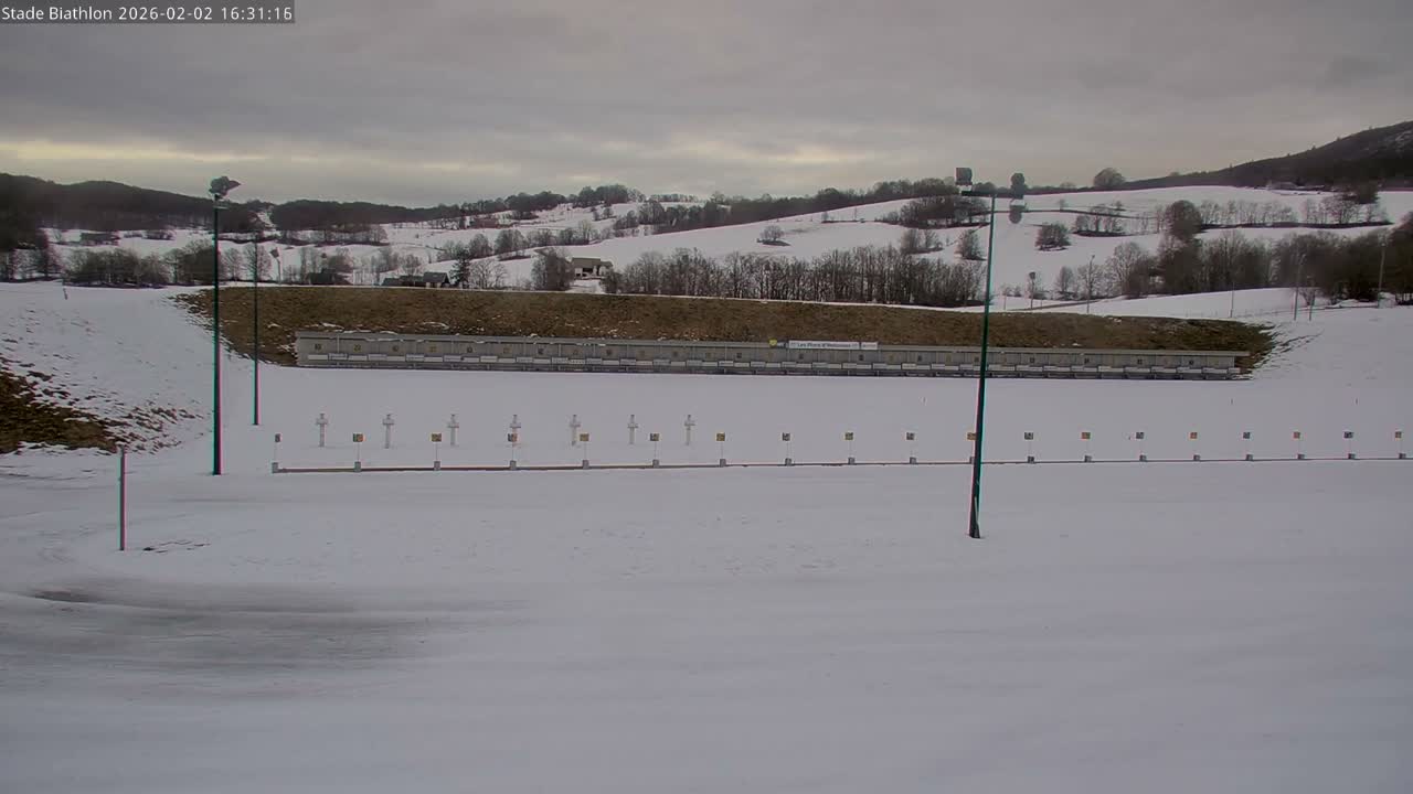 Haut-Valromey, Plateau de Retord, Stade de Biathlon Des Plans d'Hotonnes (Plans d'Hotonnes Biathlon Stadium) Live Cam - Belley, Ain, Auvergne-Rhône-Alpes, France